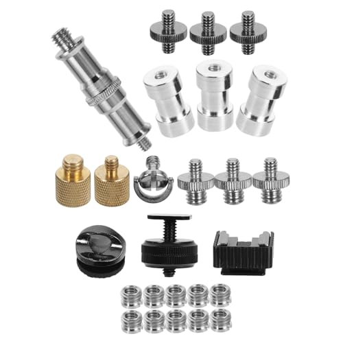 Tornillos para cámara de precisión metálica y adaptadores estables para trípode 5
