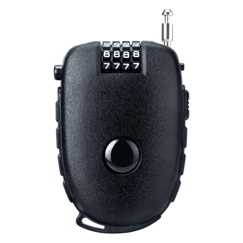 JAGASOL Motorcycle Helmet Lock, 4 Digit Combination 27.5 Inch Retractable Cable...