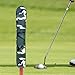 Golf Alignment Sticks Cover, at Least 2 Sticks Synthetic Leather Golf Headcover for Women Men Funny Golf Pointing Sleeve Indicator Rod Holder, Green