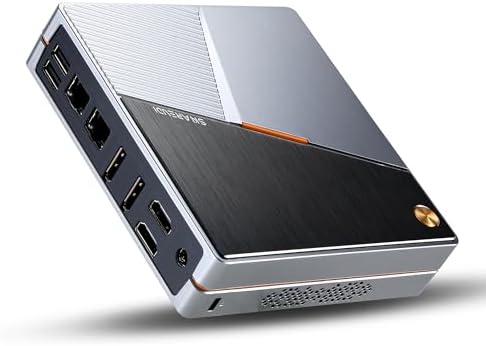 Sharevdiミニpc 最新第12世代インテルAlder Lake N100 mini pc DDR5 16GB+512G SSD 4コア/4スレッド 最大周波数3.4GHz WIFI6/BT5.2 TDP 6W 小型 M.2 2280 SATA パソコン 2xRJ45有線LANポート付き 静音性(保証:1年)