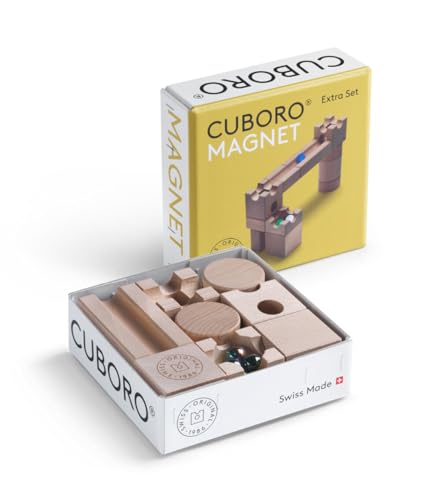 Cuboro Magnet circuit de billes en bois suisse d'exception pour extensions magiques