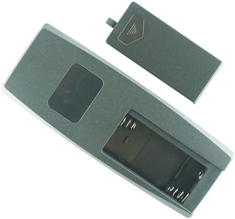 Back view of the Generic remote control with the battery compartment open, showing where to insert the battery.