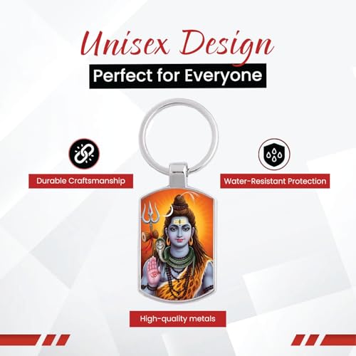 Image of Stylish Metal Keychains with Permanent Glossy Print - Inspirational Quotes & Spiritual Designs - Perfect Key chains for loved ones, Personal Use, Gifts & Return Gifts