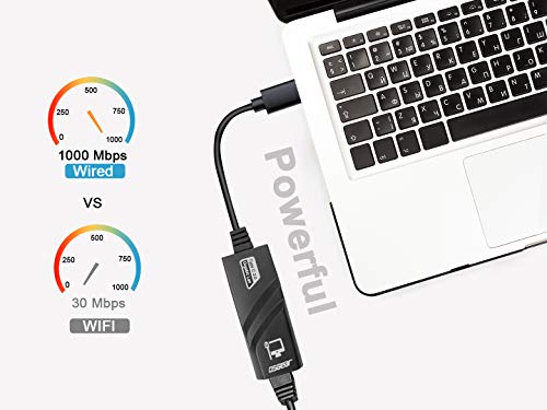 Osgear Usb C To Ethernet Adapter Type C Network Cable Wired Converter Rj45 To Thunderbolt 3 Usb 3.1 Gigabit Lan 10 100 1000Mbps Compatible For Windows, Surface Book, Xps More #TOP1