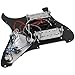 Yootones 3Ply HSH 11 Hole Loaded Prewired Pickguard w/Alnico 5 Humbucker (2) Single-Coil (1) Pickups Compatible with Strat Fender Squier Guitar (Black)