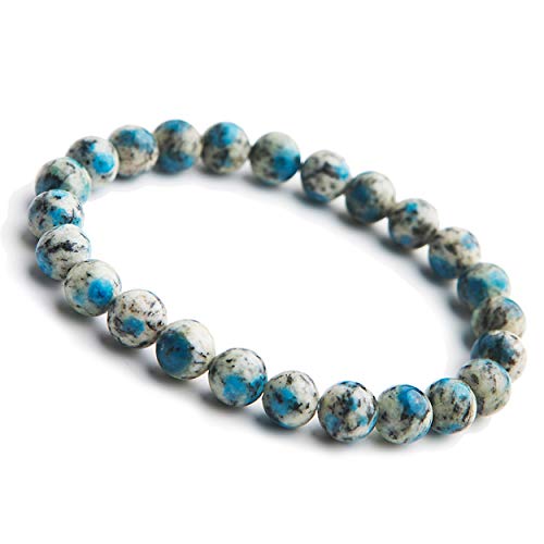 Bracelet azurite K2 et granit 8mm idéal pour vos séances de yoga