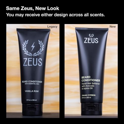 Image of ZEUS Beard Conditioner for Men, Softening Formula (8 oz) Italian Cypress