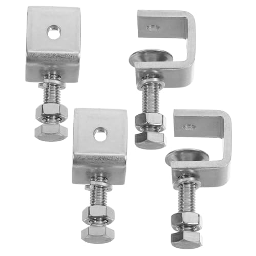 PRETYZOOM Woodworking Clamps Set of 4 Metal Clamp Small c 0-16mm Heavy Duty Spring Loaded for Diy Projects