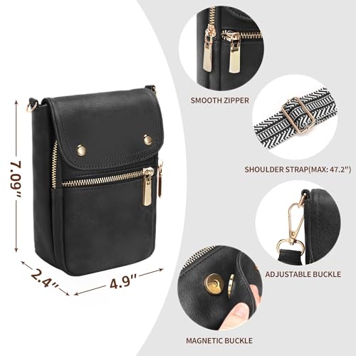 Image of Small Crossbody Bags for Women, Cell Phone Wallet Purses with Card Slots and Adjustable Strap for Travel Casual