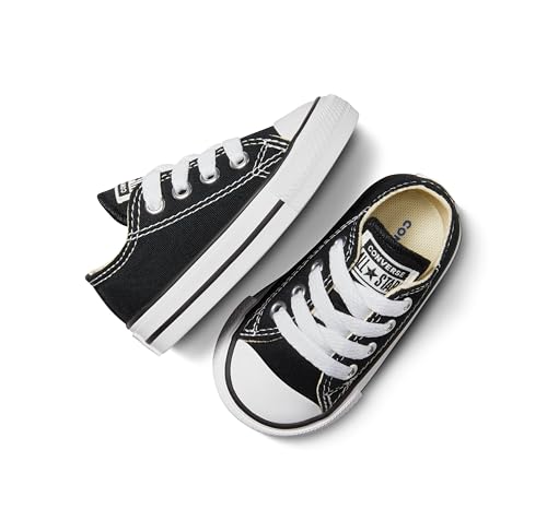 Image of Converse All Star Ox Toddler Shoes - Black Black 2 M US Little Kid