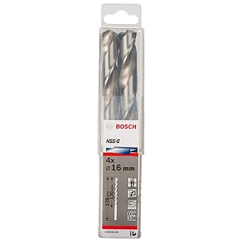 Bosch Professional Metal Drill Bit HSS-G, RedShk, 16mm, 4p