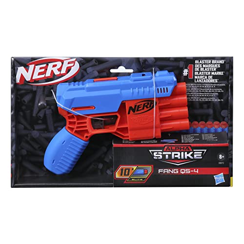 Image of Nerf Elite 2.0 Shockwave Rd-15 Toy Blaster & Nerf Alpha Strike Fang Qs-4 Toy Blaster|Multicolor