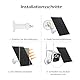 2 Pack Solarpanel für Akku Überwachungskamera Aussen IP65 wasserdichte, 6W USB Solarmodul kompatibel mit batteriebetriebener Kamera mit 9,8ft Ladekabel, verstellbare Sicherheits-Wandhalterung,