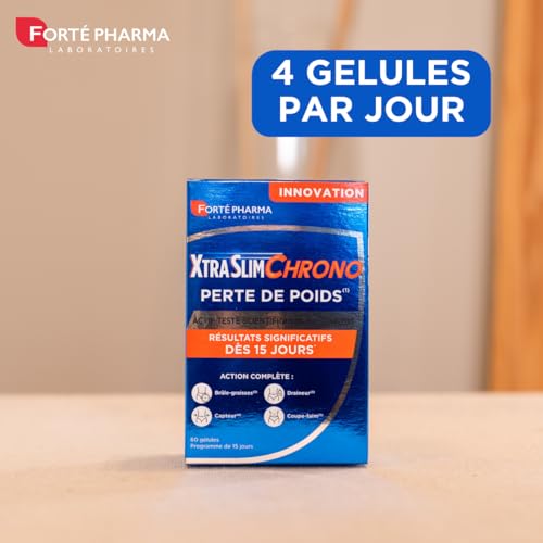 Forté Pharma - XtraSlim Chrono Perte De Poids | Complément alimentaire minceur - Bruleur de Graisse Puissant - 15 Jours de Cure – Etude Clinique - Perte de Poids Rapide Efficace | 60 gélules, 4/jour – Image 4