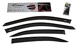 AirSleek Windows Rain Guards Side Deflectors for VW Jetta 2011-2018 Original Outside Mount