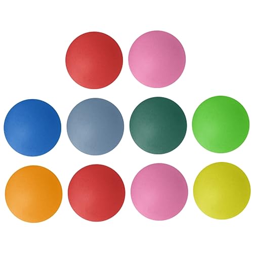 BESPORTBLE 10 Piezas Tenis de Mesa de Colores Juego de Pong a Granel futbolín de Tenis de Mesa de plástico rifa de Bolas de Dibujo Bolas de Loteria de Colores páginas