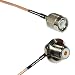 1 feet RG316 TNC Male to UHF Female Angle Bulkhead RF Pigtail Coaxial Cable