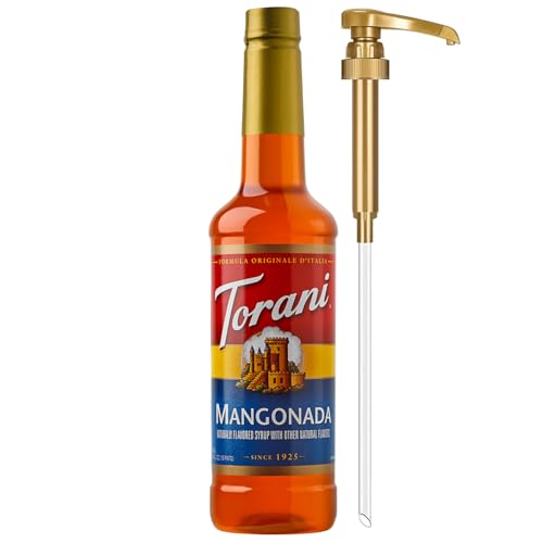 Image of Torani Mangonada Syrup, Flavoring for Iced Tea, Lemonade, Sodas, and Cocktails, Pump Included, 25.4 Fl Oz
