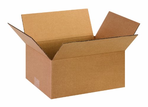 Image of BOX USA Shipping Boxes Medium 13 inchL x 10 inchW x 6 inchH 25-Pack - Corrugated Cardboard Box for Moving, Mailing, Packing, Packaging and Storage