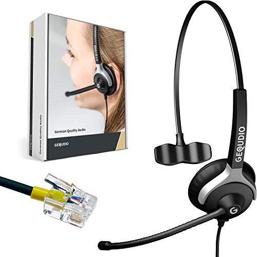 AURICULARES GEQUDIO MONOAURAL PARA CABLES MITEL, AASTRA, POLY, GIGASET-RJ WA9003