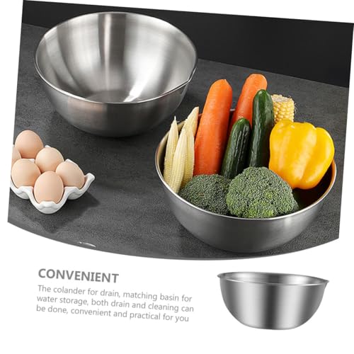 VANZACK Bowl de Acero Inoxidable 20 cm para Mezclar miniatura 7