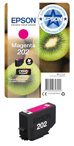 Epson Cartouche d'encre d'origine Pack de 1 pièce 202 magenta Amazon Dash Replenishment est prêt