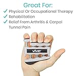 Finger Strengthener by Vive (3 Pack) Hand Grip Equipment for Guitar, Musicians, Rock Climbing & Therapy - Gripper with Exercise Guide for Strengthening Muscles - Image 3