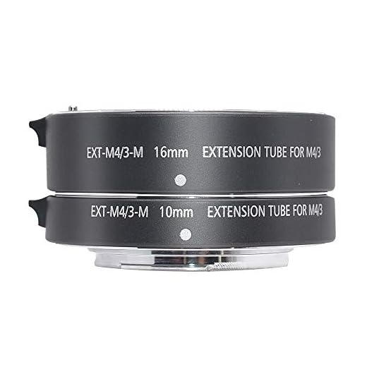 Mcoplus EXT-M3/4-M 10 mm 16 mm automatisk förlängningsrör för Olympus Panasonic Micro 4/3 systemkamera