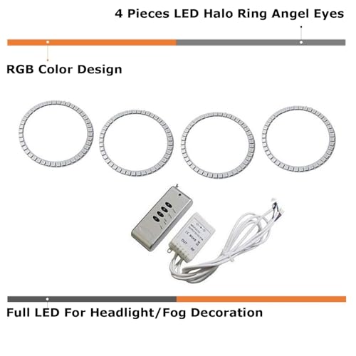Kit de Iluminación LED Halo RGB 7 Colores para Acura TL 2007-2008 miniatura 2