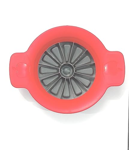 Affettatrice sottile per mele e pere, 12 fette con coperchio di sicurezza per proteggere le dita durante l'uso e le lame mentre sono in conservazione, confezione da 1. Multicolore