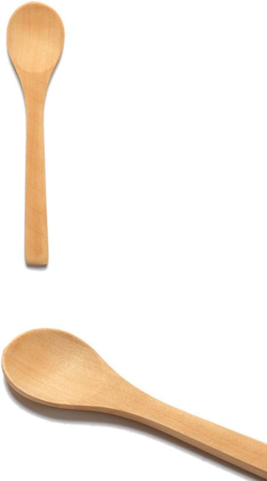 6 Pcs Handmade Small Wooden Spoon Honey Teaspoon Seasoning Coffee Tea Sugar Salt Jam Mustard Ice Cream Bamboo Spoons thumbnail