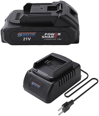 Cheston One 2000 mAh Battery 21V with Charger (1 Battery and 1 Charger) | 6 Months Battery Warranty Included | One Battery Eco System