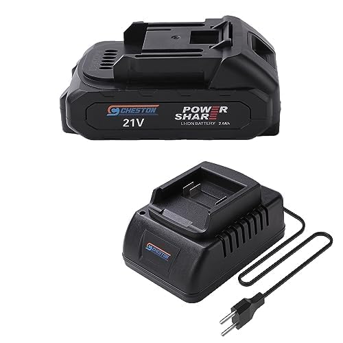 Cheston One 2000 mAh Battery 21V with Charger (1 Battery and 1 Charger) | 6 Months Battery Warranty Included | One Battery Eco System