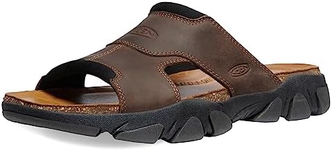 KEEN Men's Daytona 2 Comfortable Slip On Casual Slide Sandals, Bison/Black, 10 | Image 2