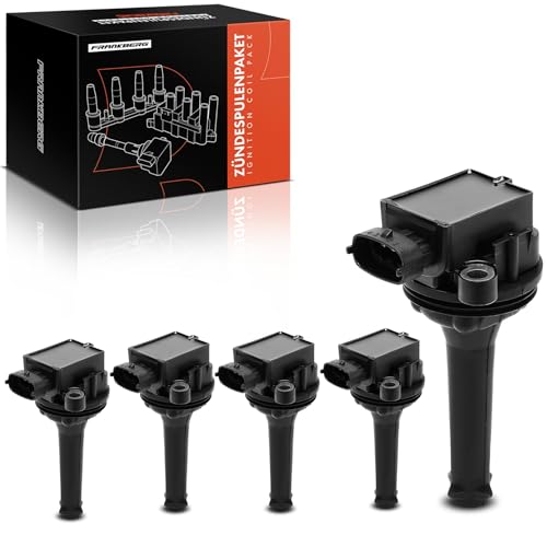 Frankberg 5x Zündspule Zündmodul Kompatibel mit C70 I 2.0L-2.5L 1998-2005 S60 I 2.4L-T5 2000-2009 S80 2.0L-2.9L 1998-2006 V70 I V70 II XC70 Cross Country Replace# 9125601