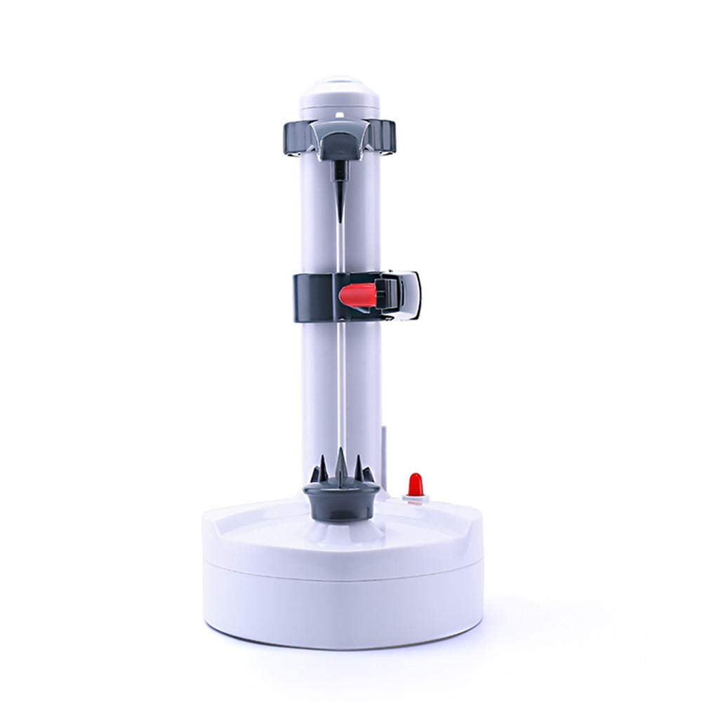 Multi-Functional Knife Kitchen Stainless Steel Peeling Machine Vegetable Cutter Potato Home Automatic Fruit Electric Peeler@White