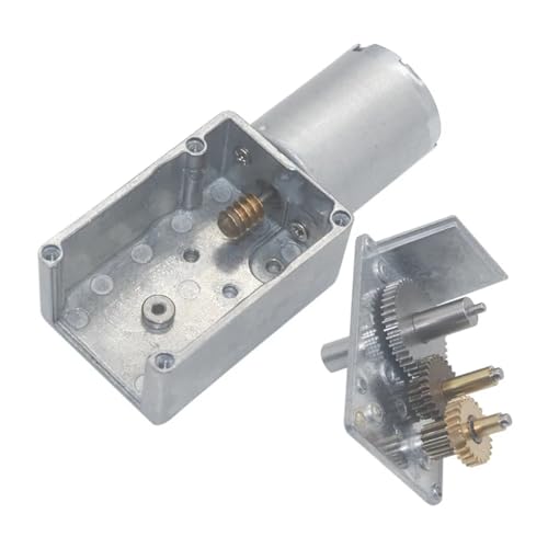Moteur à engrenage à vis sans fin JGY-370 pour domotique et volet 24V - 6