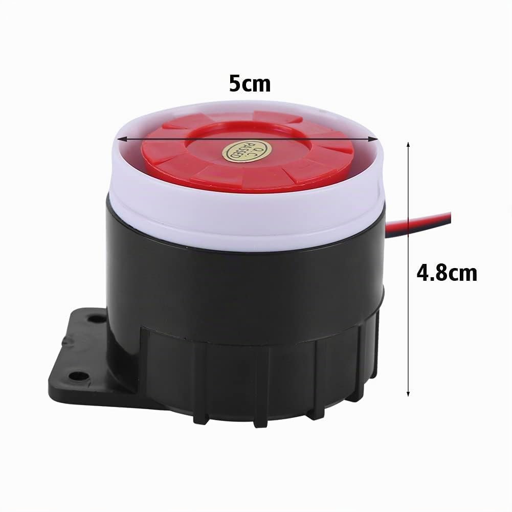 Sistema Di Allarme Cablato Di Sicurezza Domestica Con Sirena 110 dB - Mini Tromba DC 12V - Sistema Di Sicurezza Sonoro
