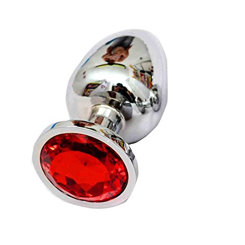 SMENGG Acciaio Inox Color Cristallo per Anale in Acciaio Inox con Attacco Tappo