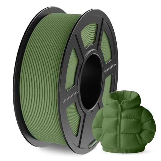 JAYO Matte PLA 3D Printer Filament 1.75mm Olive Green, Matte Surface Conceals Layer Lines Filament, 1.1kg (2.42 lbs) Spool, Accuracy +/- 0.02 mm, Fit Most FDM Printers