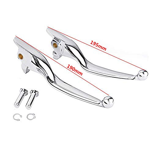 S Syuu Chrome Brake Clutch Hand Lever Sets Pairs Aftermarket Part Compatible With Harley Davidson Touring Flhr Flhtcu Flhx Fltrx 19-Later Trike Freewheeler #TOP2