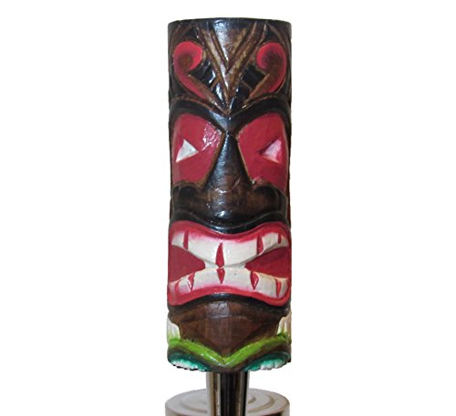 Kool Collectibles Hand Carved Wooden Tiki Beer Tap Handle Sports Bar Kegerator Breweriana Totem