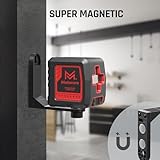 Self-Leveling Laser Level, 100Ft Green Cross Line Rotary Laser Tool - 4 Brightness Modes, Manual & Pulse Mode for Indoor/Outdoor Use, IP54 Waterproof with Carrying Bag