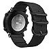 MoKo Band Compatible with Suunto Core, Fine Woven Nylon Adjustable Replacement Wriststrap Band with Double Buckle Ring for Suunto Core Smart Watch - Black