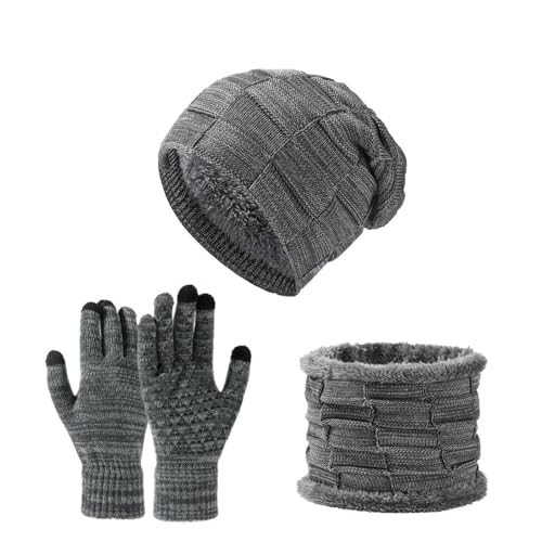 Set gorro bufanda guantes de punto de tres piezas el regalo ideal para el invierno 2