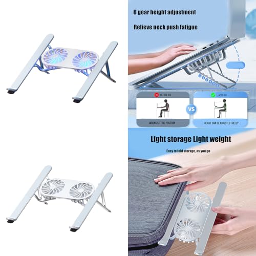 Versatile Laptop Coolers Stand Alluminio Notebook Con Raffreddamento Migliorato Notebook Holder Per 13-21 Pollice Laptop - 2