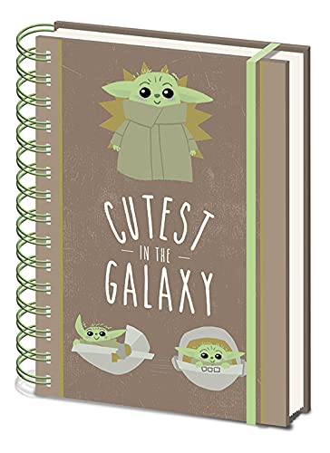 Pyramid - Baby Yoda Cuaderno Espiral Mandalorian Cutest In The Galaxy