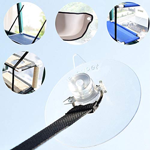 Baugger - Cat Window Hammock Sucção Copos Cat Window Perch Copos de Sucção Substituição de Sucção Co