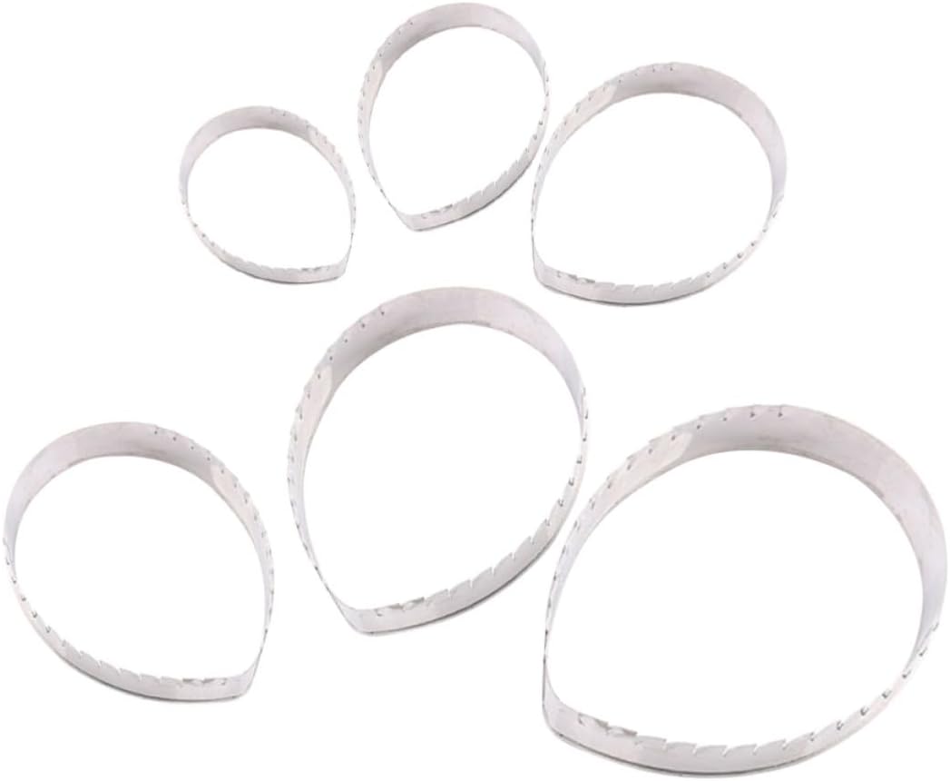 Stainless Steel Biscuit Cutters Set 6 Pcs Rose Leaves