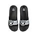 FOCO Las Vegas Raiders NFL Mens Striped Big Logo Raised Slide - S